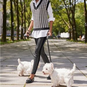 Talbots Portland Black Faux Leather-Style Leggings Size 8P